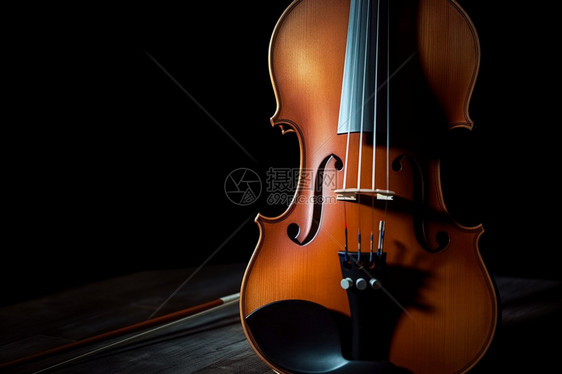 古典乐器小提琴图片