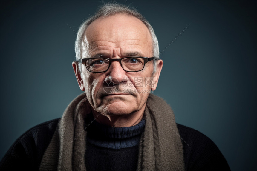 一位外国老男人的肖像高清图片下载-正版图片600278109-摄图网