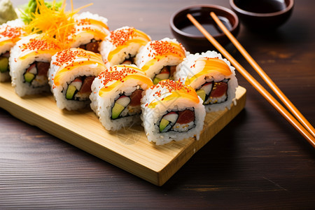 传统美味寿司图片