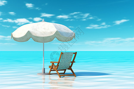 海边的度假椅图片