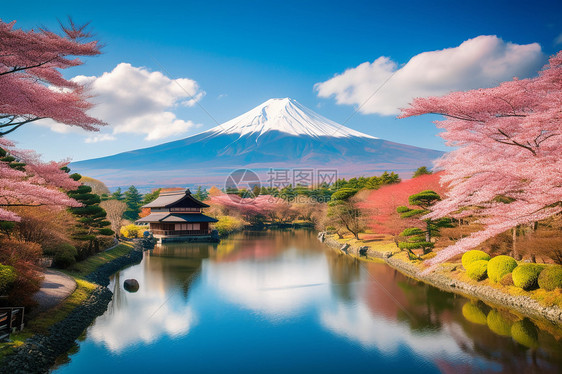 历史悠久的富士山图片