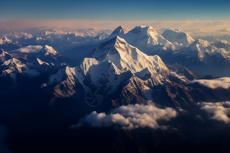 喜马拉雅山的美丽景观图片