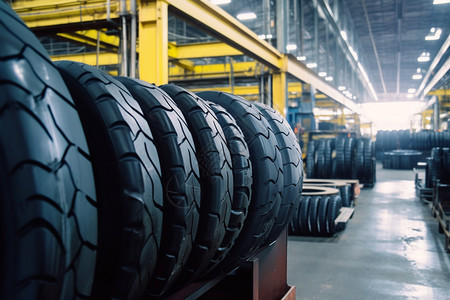 工业橡胶轮胎制造厂图片