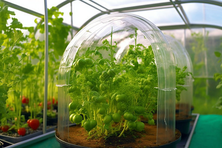 温室种植蔬菜图片