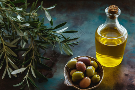 维生素丰富的橄榄油图片