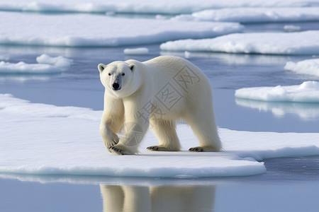 北極熊的北极熊背景