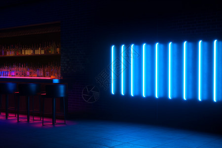 明亮的酒吧灯光背景图片