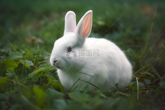 光滑的兔子图片