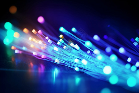服务器网络光纤连接口背景图片