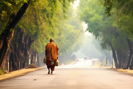 安静的道路图片