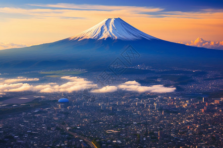 富士山景观图片