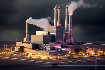 工业的发电厂图片