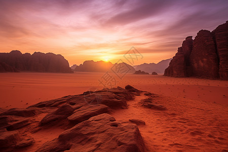 寂寥的沙漠图片