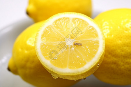 水果店的柠檬图片