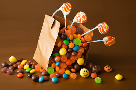 多彩的糖果背景图片