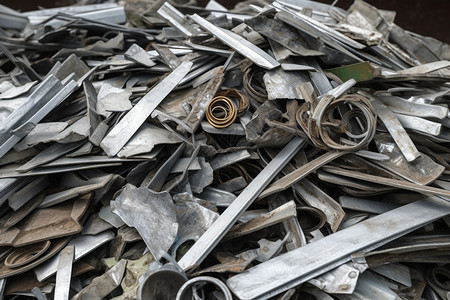 回收的工业废料图片
