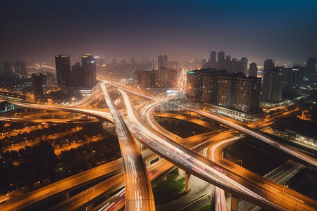 城市建筑的交通道路图片