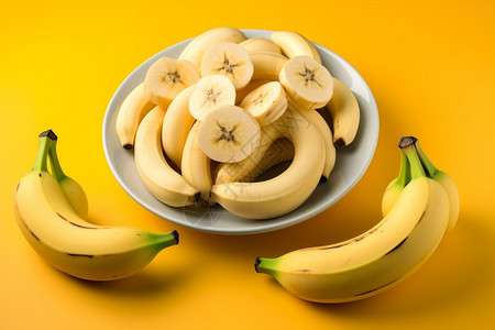 健康美味成熟甜香蕉图片