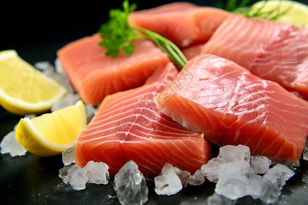 美味健康的鱼肉图片