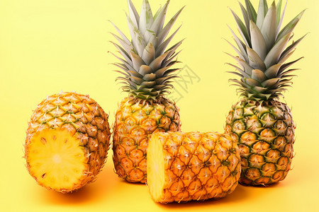 健康的热带菠萝图片