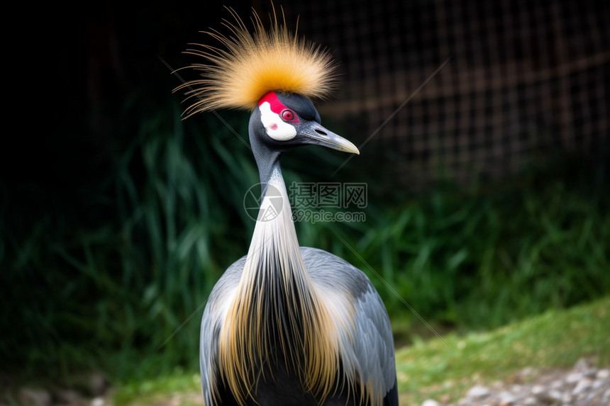加冕鹤鸟的图图片
