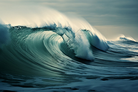汹涌的自然海浪图片