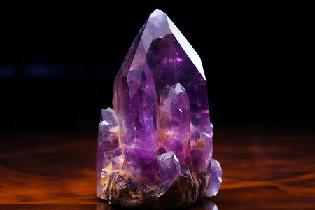 紫色的矿物质宝石图片