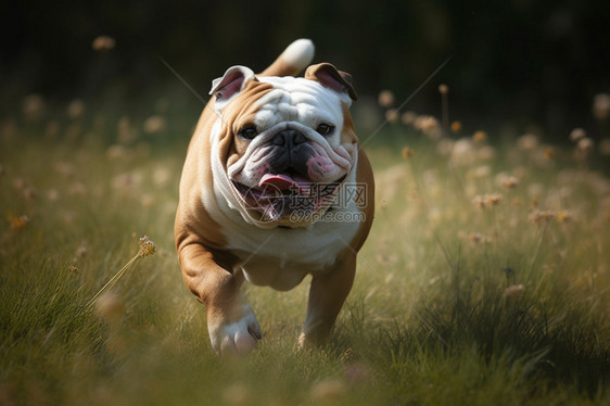 可爱的动物斗牛犬图片