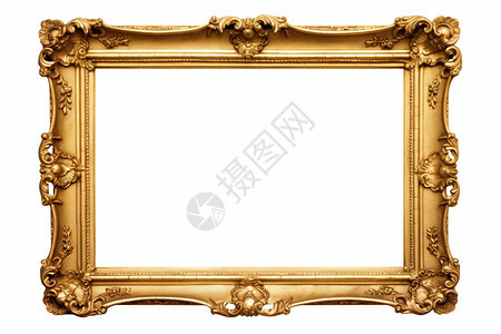 金色木框材料背景图片