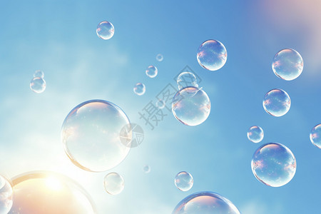 透明气泡背景图片
