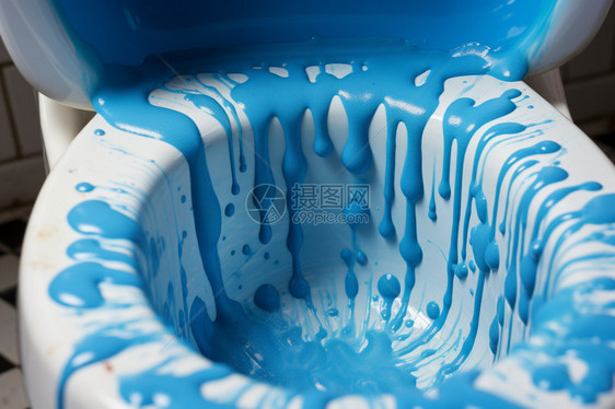 蓝色的洗涤剂图片