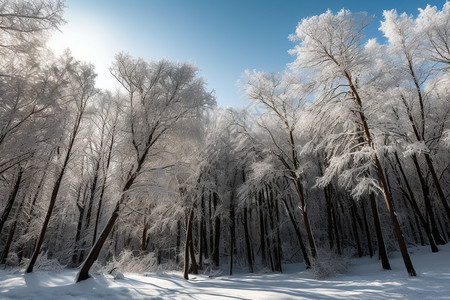 寒冷的雪松图片