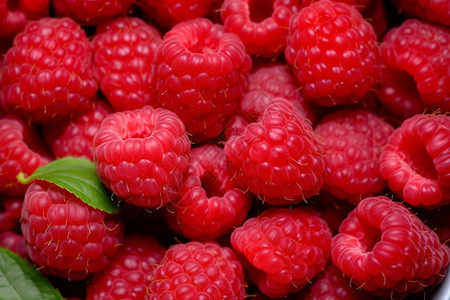 美味多汁的树莓图片