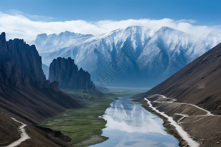 美丽的雪山图片