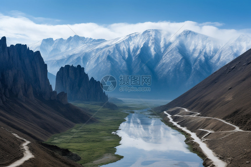 美丽的雪山图片