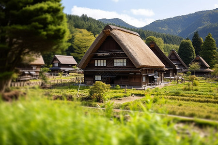 传统的木屋图片