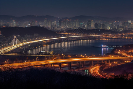 跨海大桥背景图片