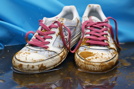 清洗脏鞋子图片