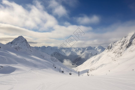 雪山度假区域图片