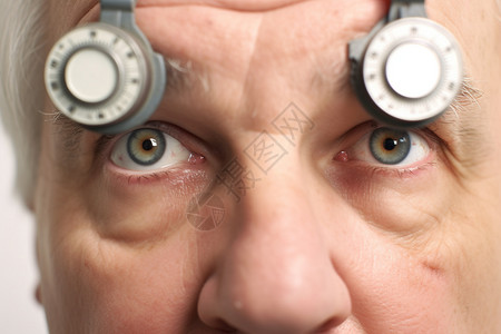 眼部检查患者青光眼高清图片