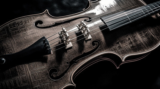 大提琴的细节描写背景图片