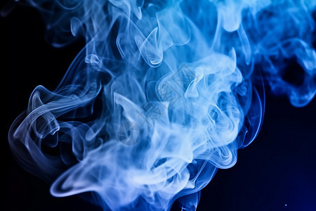 蓝白色烟雾背景图片