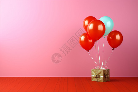 派对礼物和气球图片