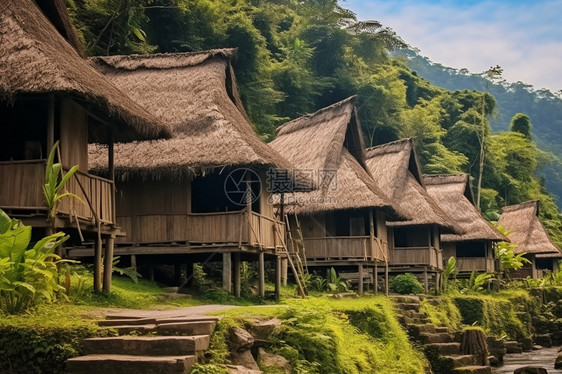 农村的小屋建筑图片