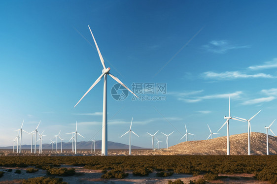 工业风力涡轮机图片