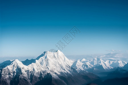 美丽巍峨的雪山图片