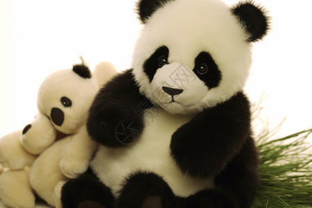 可爱的熊猫玩偶图片