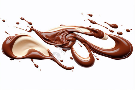 巧克力流动液体背景图片