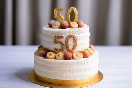 50岁生日蛋糕图片