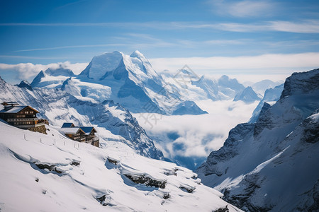 美丽的雪山风光图片